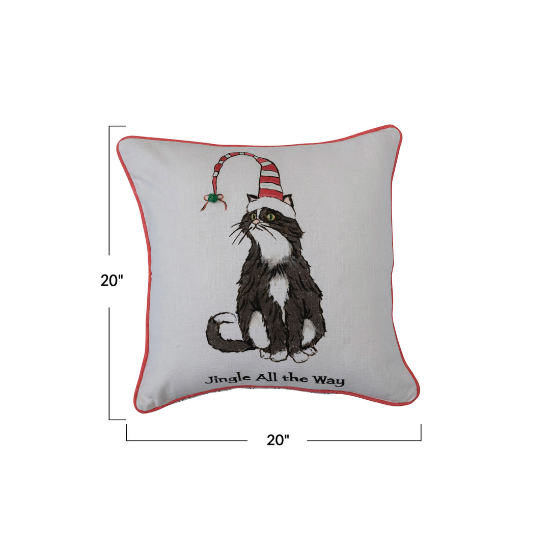 Kitty Holiday Pillow