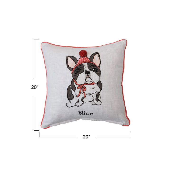 Doggie Reversible Holiday Pillow