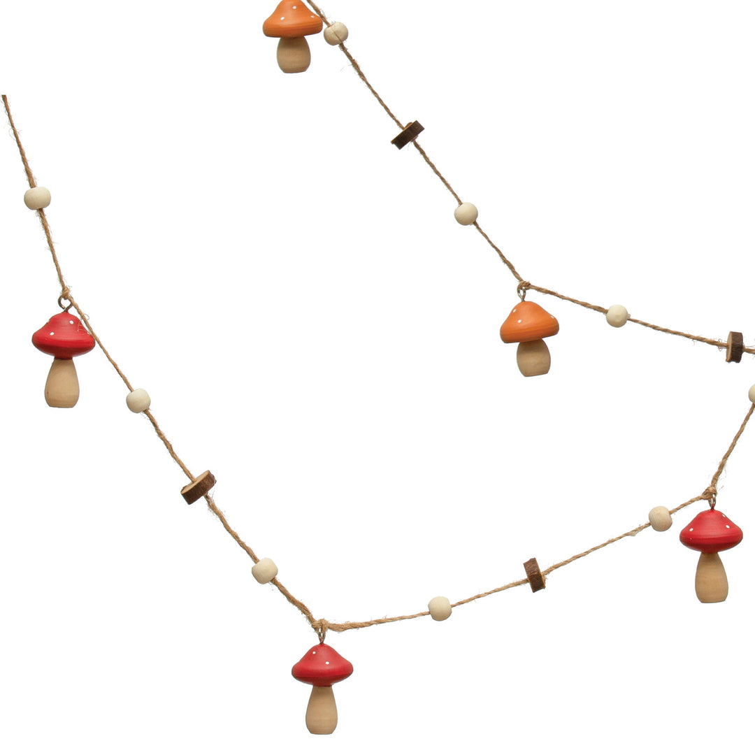 Wood Mushroom Garland