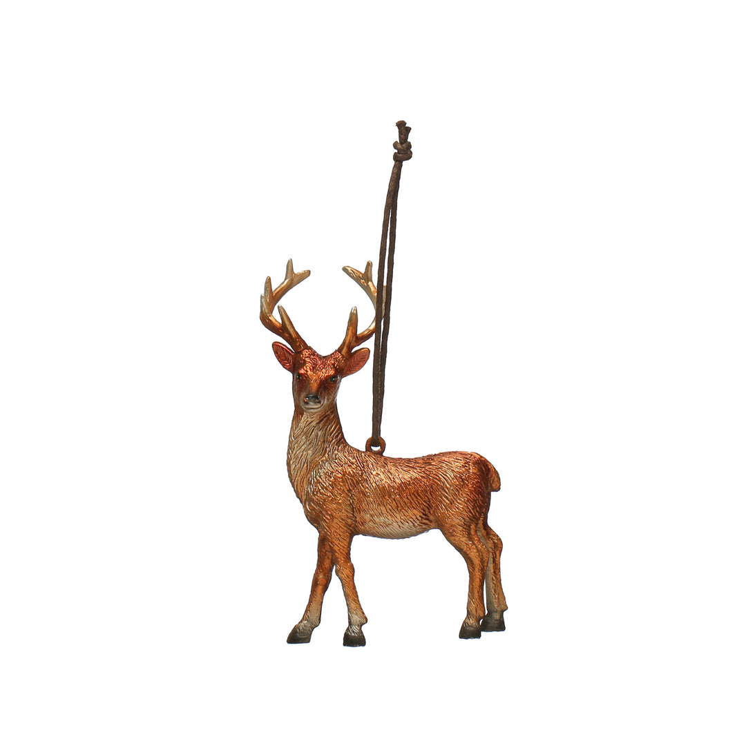 Metallic Deer Ornament