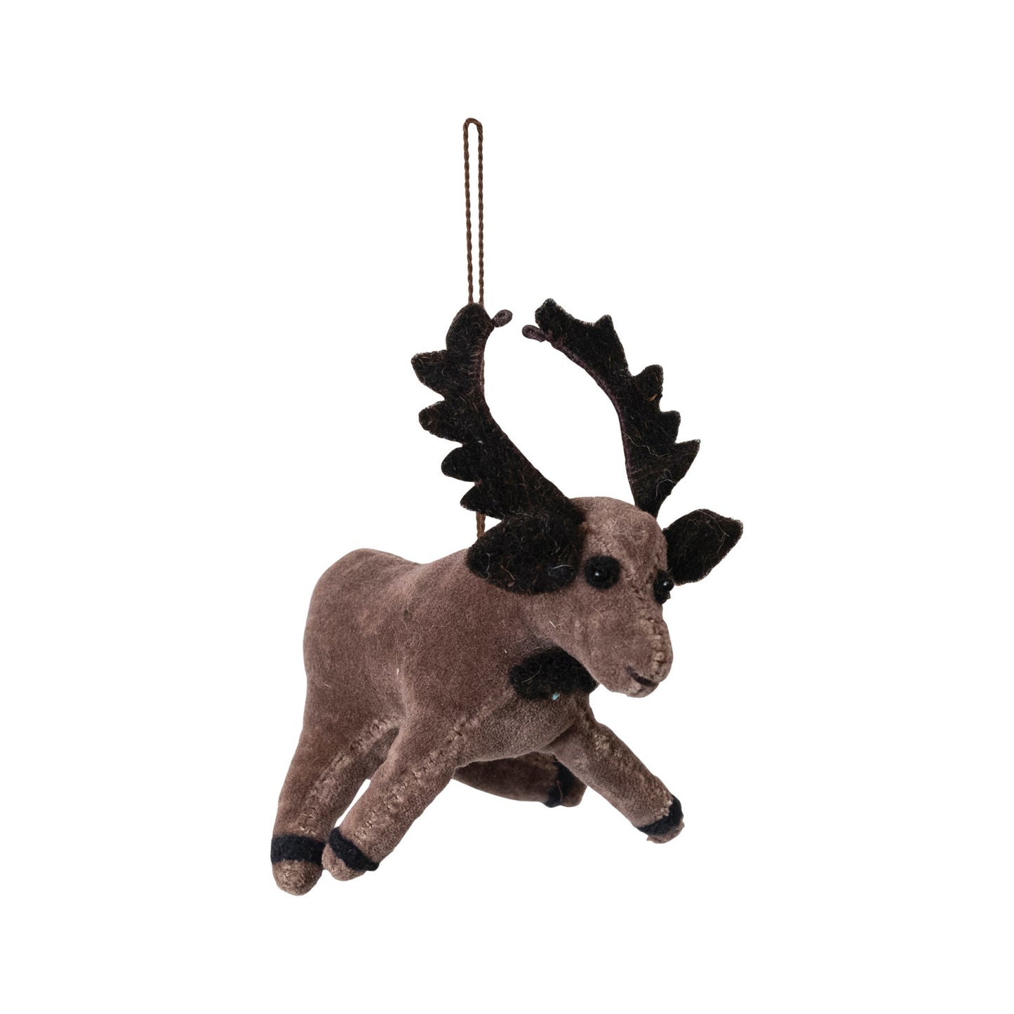 Velvet Moose Ornament