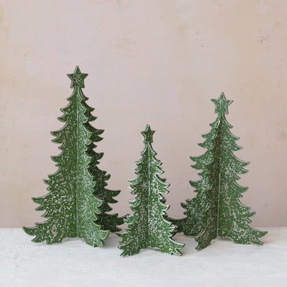 Distressed Interlocking Christmas Tree