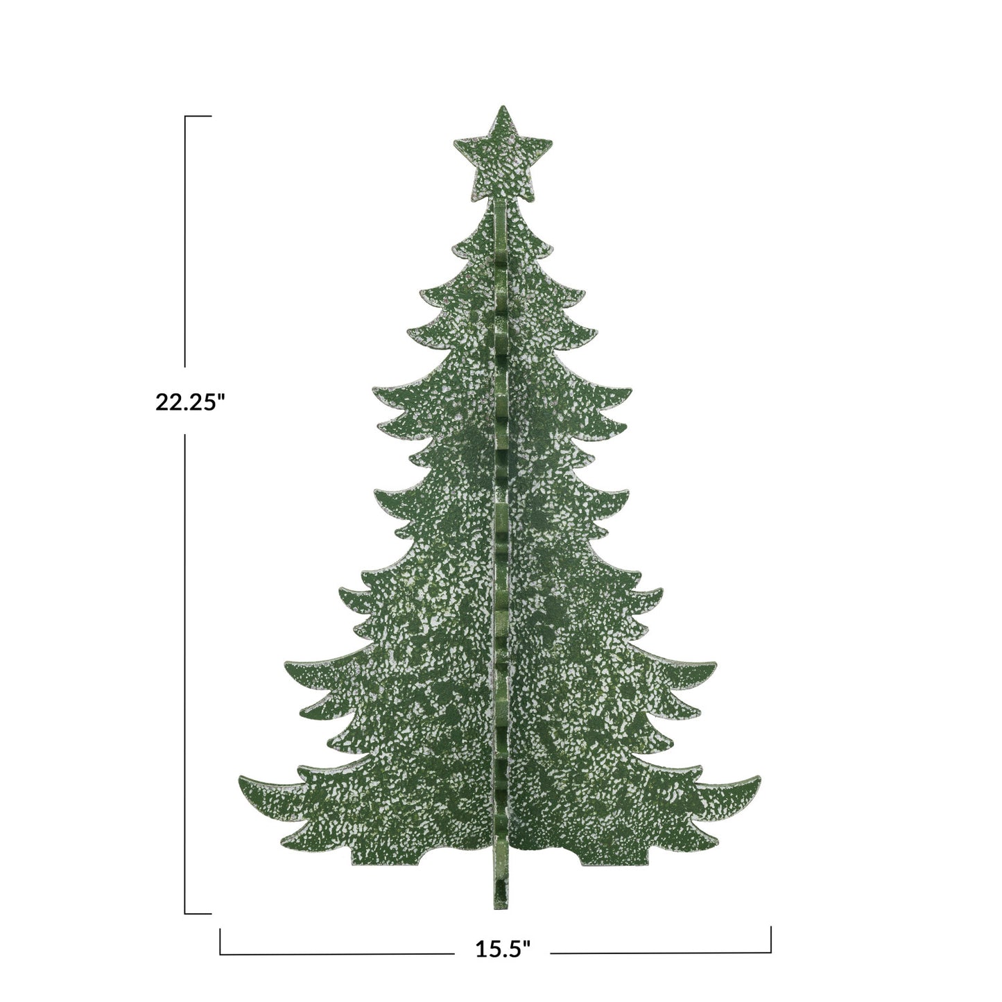 Distressed Interlocking Christmas Tree