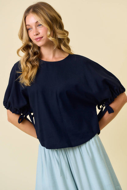 Lisa Sleeve Tie Detail Top