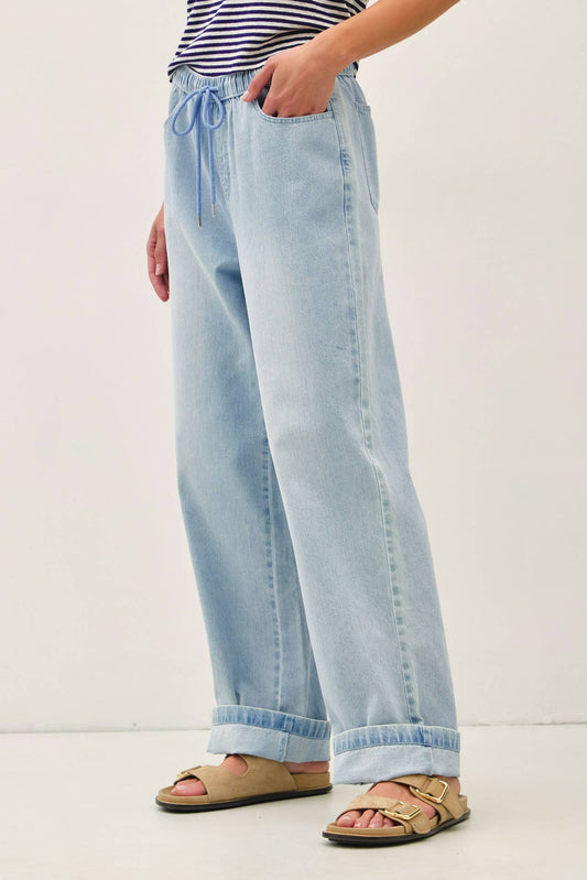 Ashley Comfy Wide Leg Denim Pants
