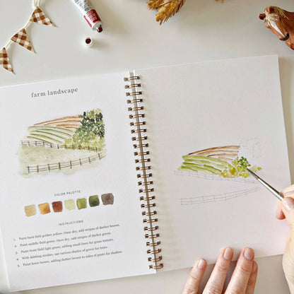 Farm - Watercolour Workbook