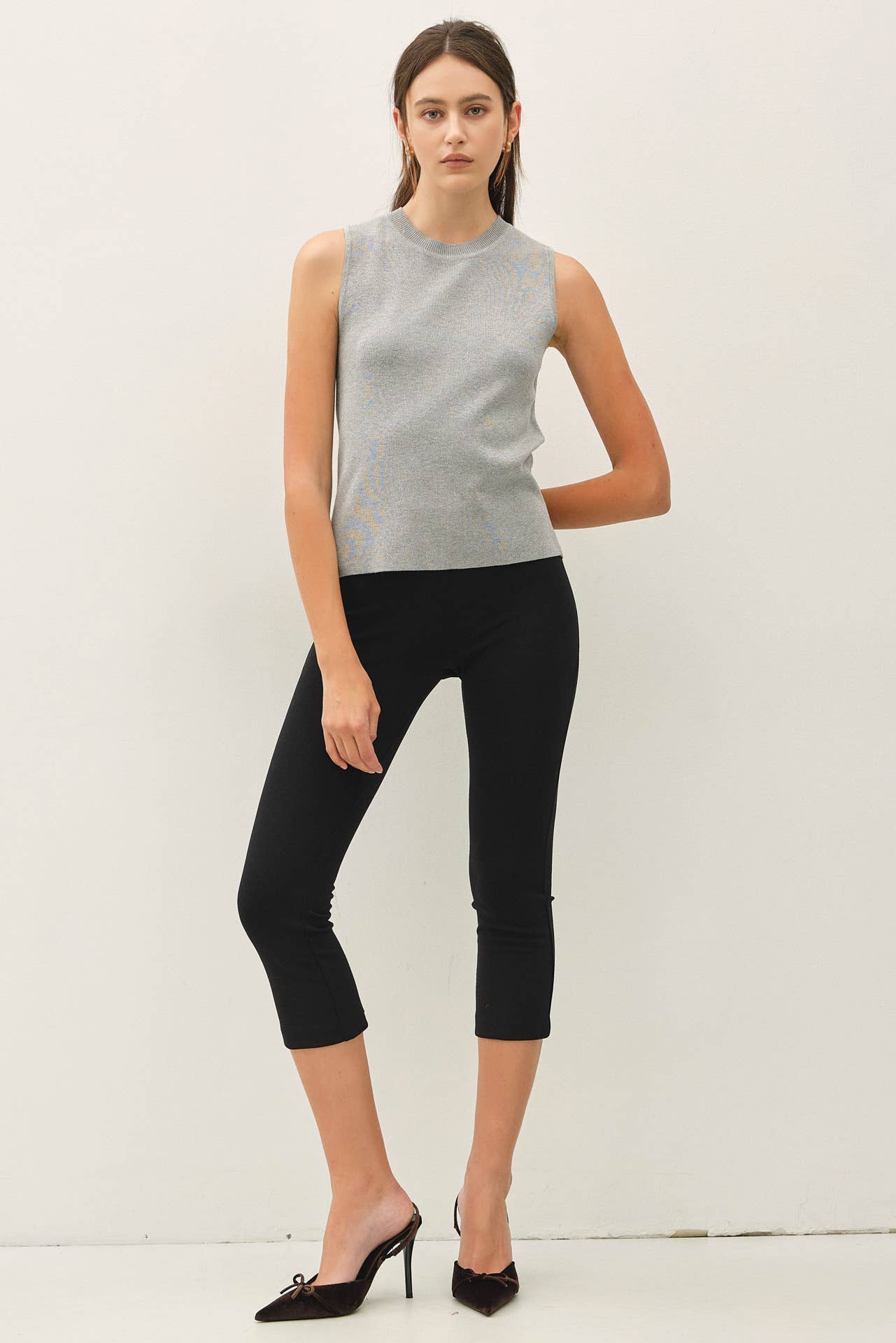 Jane Sleeveless Slim Knitted Tank Top