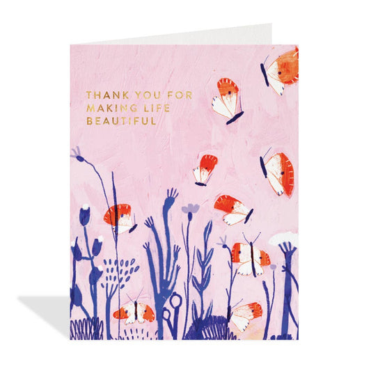 Making Life Beautiful - Thank You Card