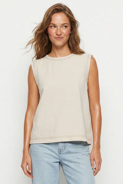 Jenny Round Neck Sleeveless Top