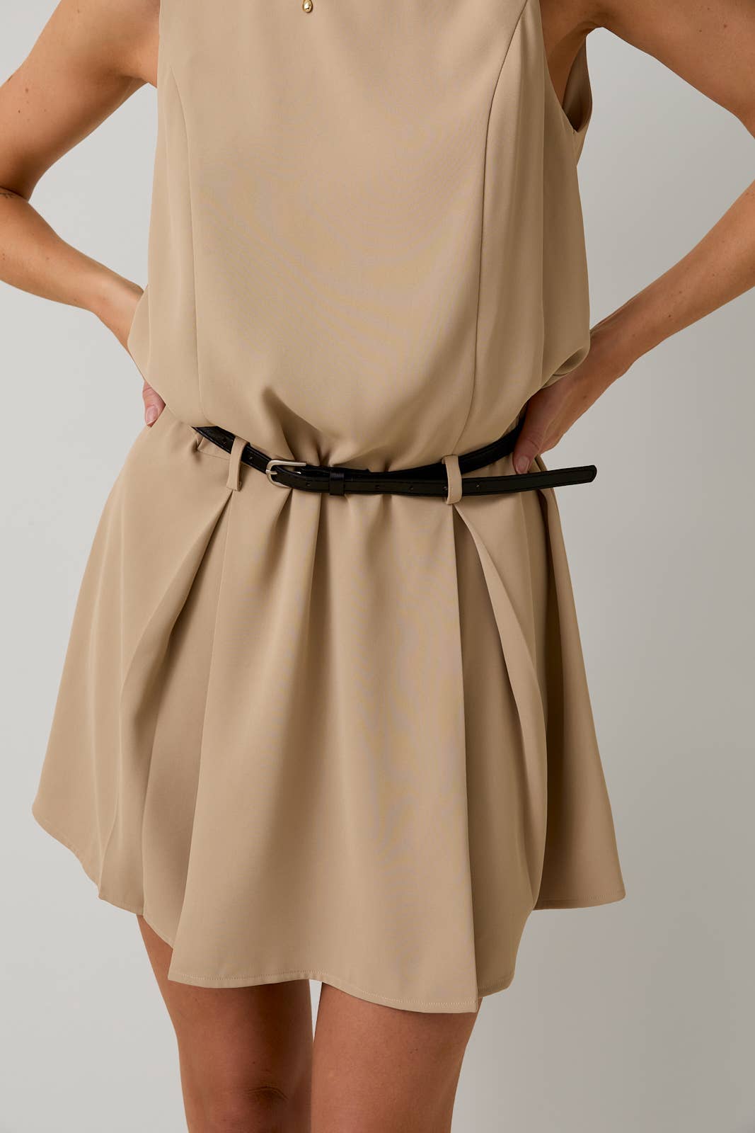 Breanna Belted Drop Waist Dress