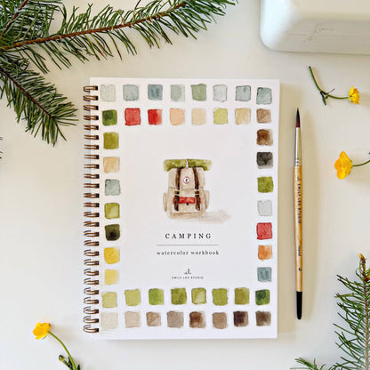 Camping - Watercolour Workbook