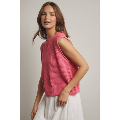 Lily Sleeveless Knit Sweater Top