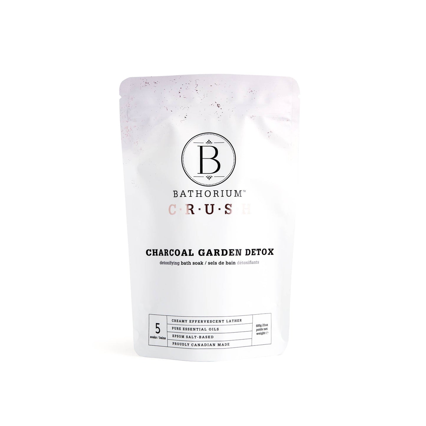 Charcoal Garden Detox Crush Bath Soak 600g