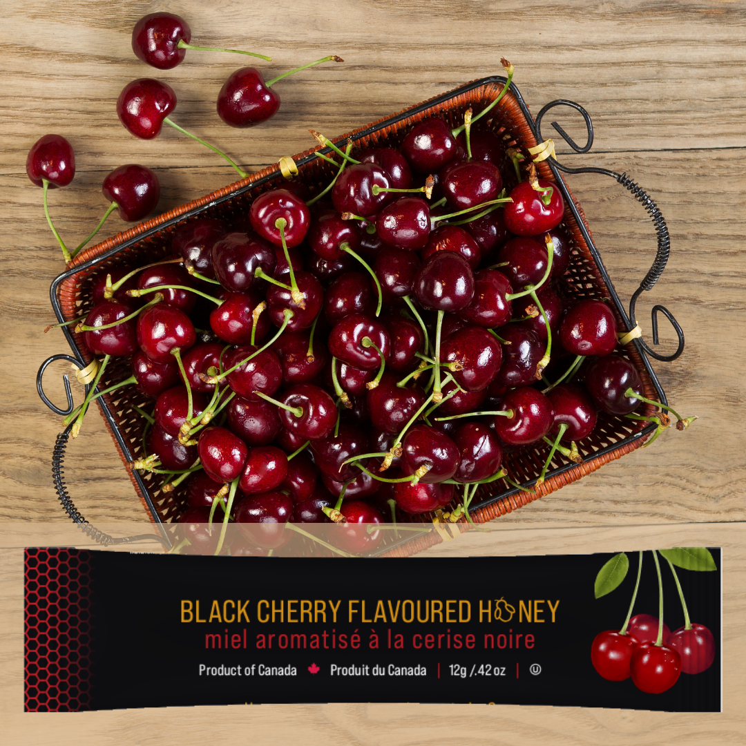 Black Cherry Mini Squeeze Honey Pack