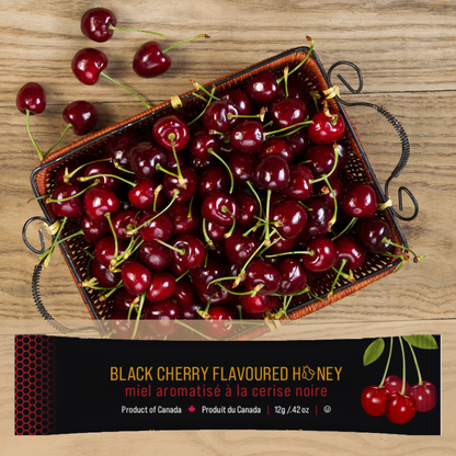 Black Cherry Mini Squeeze Honey Pack