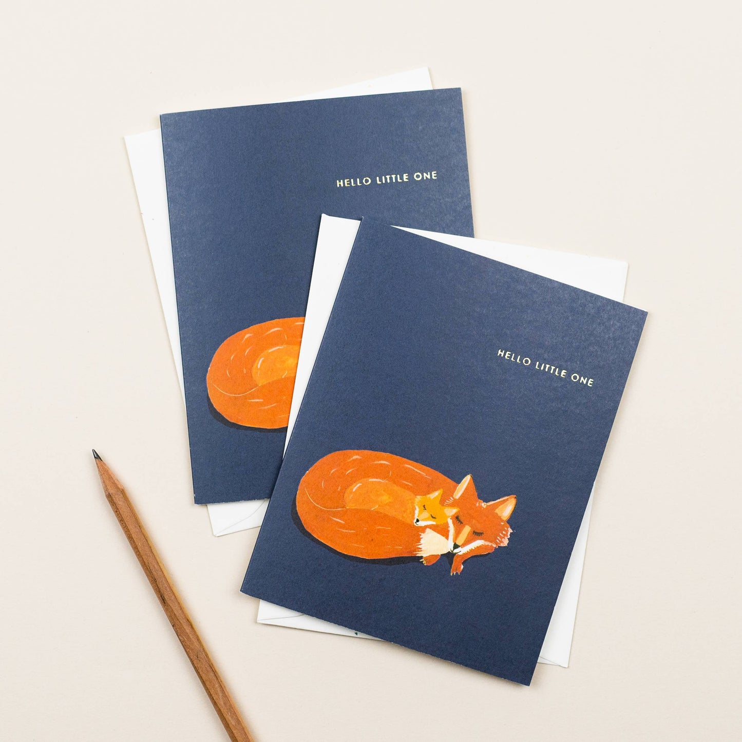 Little Fox - Baby Card