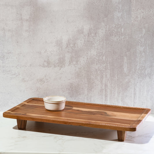 Apollo Rectangle Wooden Riser Tray
