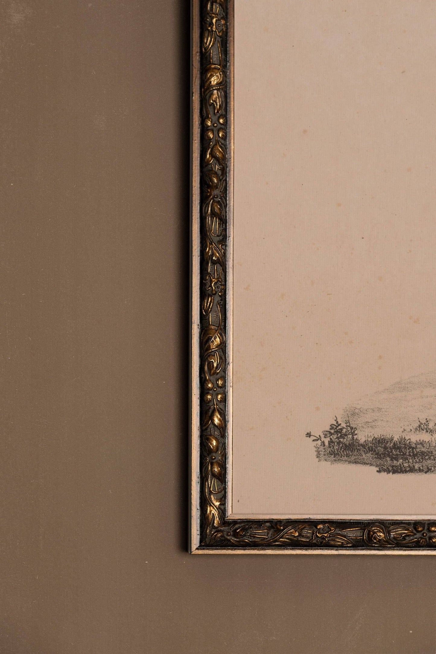 Sketch Of The Past Canvas Wall Art