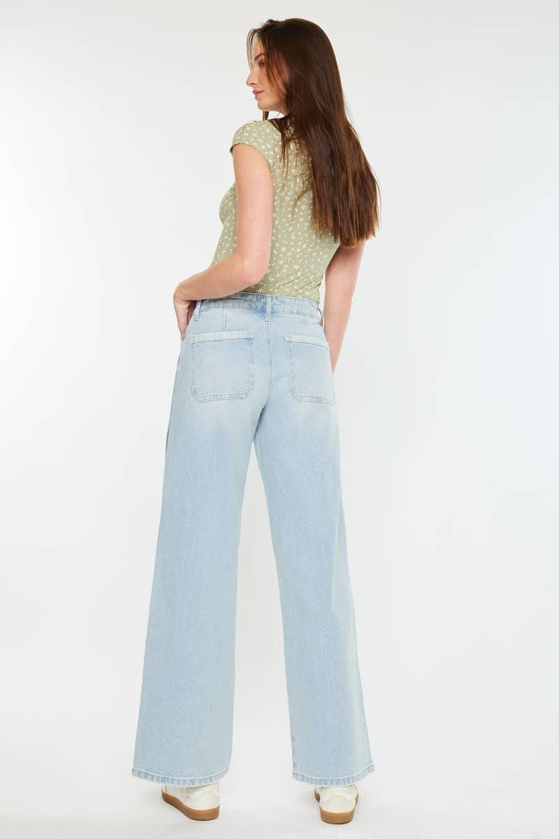 Melinda High Rise Wide Leg Jeans