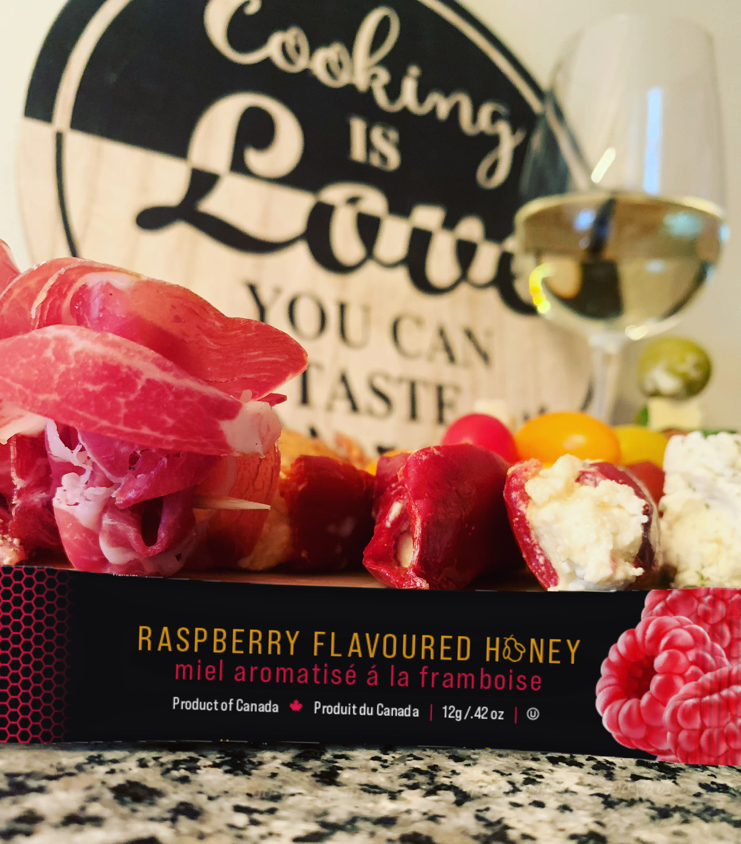 Raspberry Mini Squeeze Honey Pack