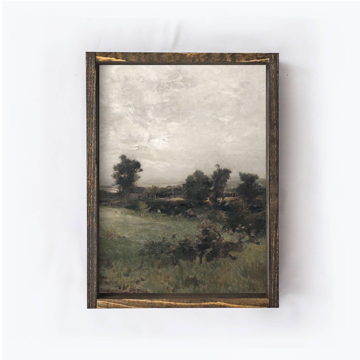 Dark Oil Landscape Framed Print