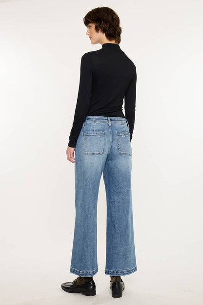 Wendy Mid Rise Wide Leg Jeans