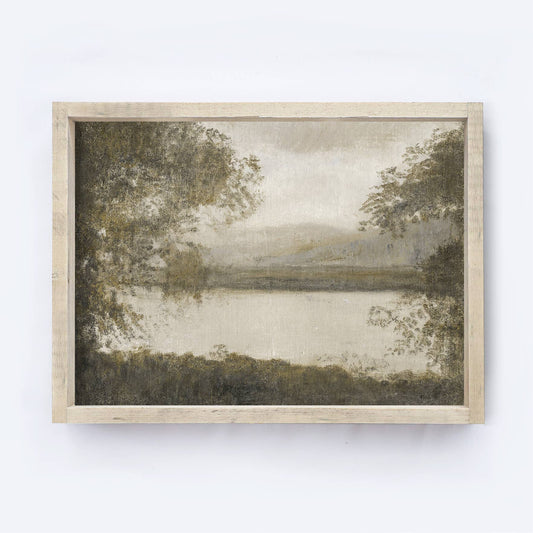 By The Pond Framed Print