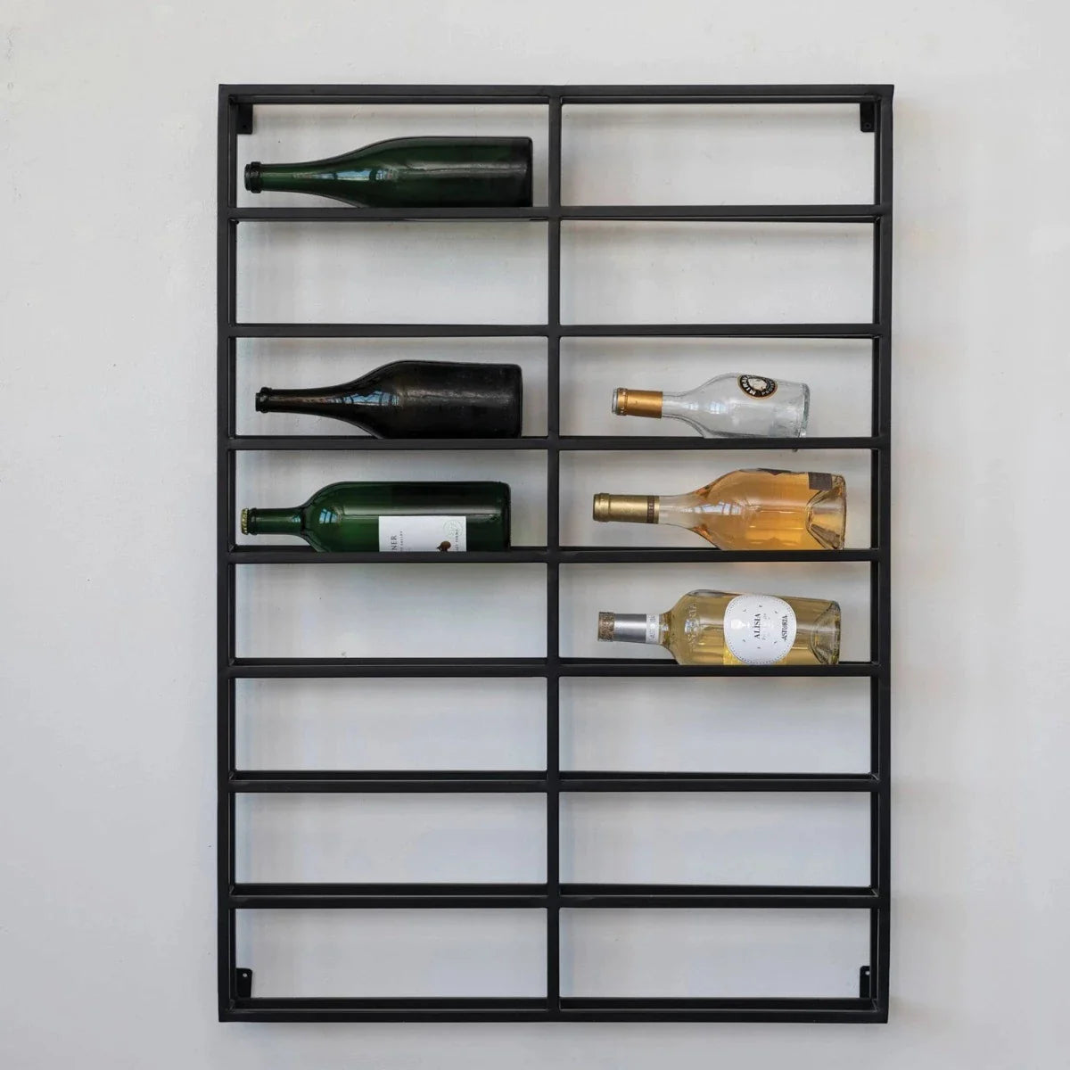 Metal Wall Wine Rack