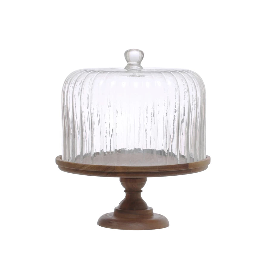 Fluted Glass Cloche