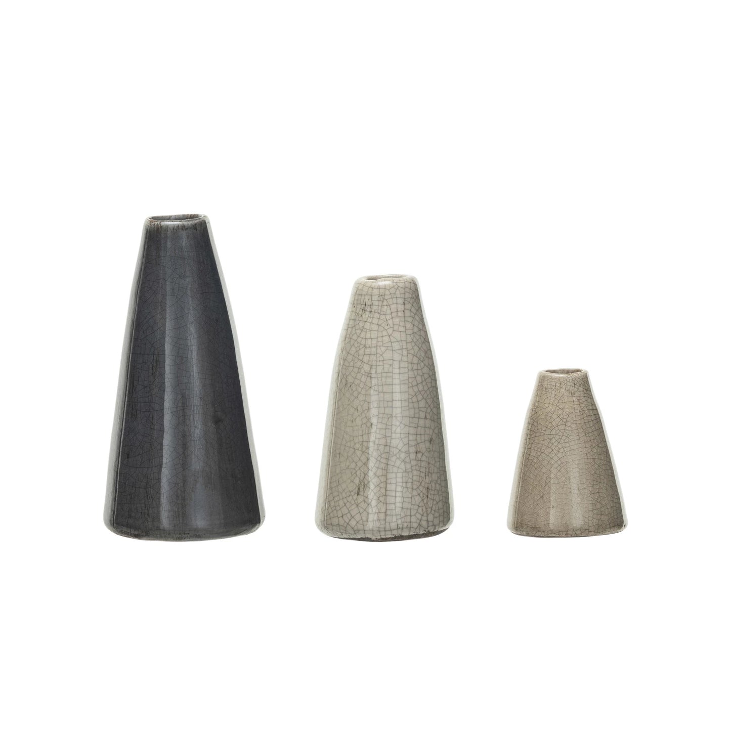 Cool Tone Stoneware Vases