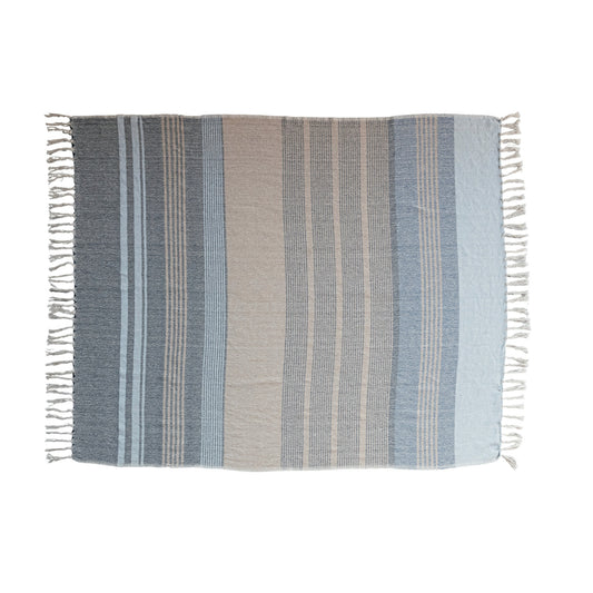 Anya Woven Cotton Blend Throw Blanket