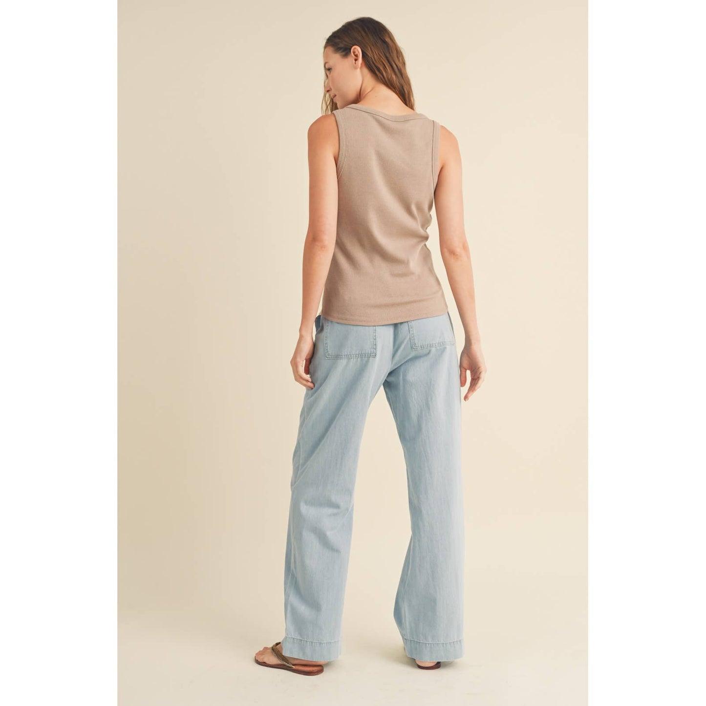 Amelia Waffle Knit Tank Top