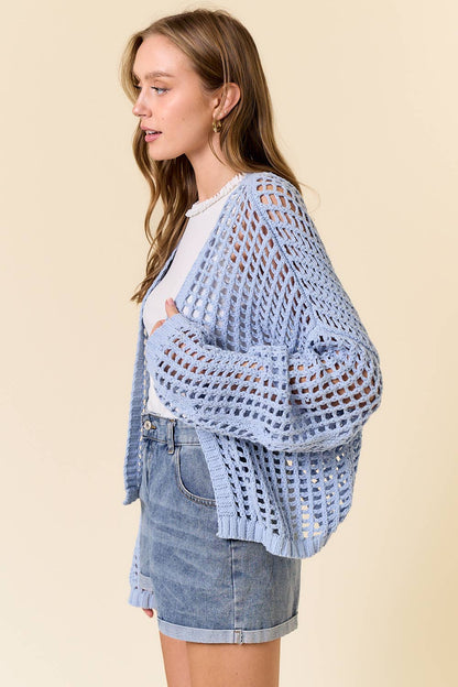 Sadie Crochet Fishnet Cardigan