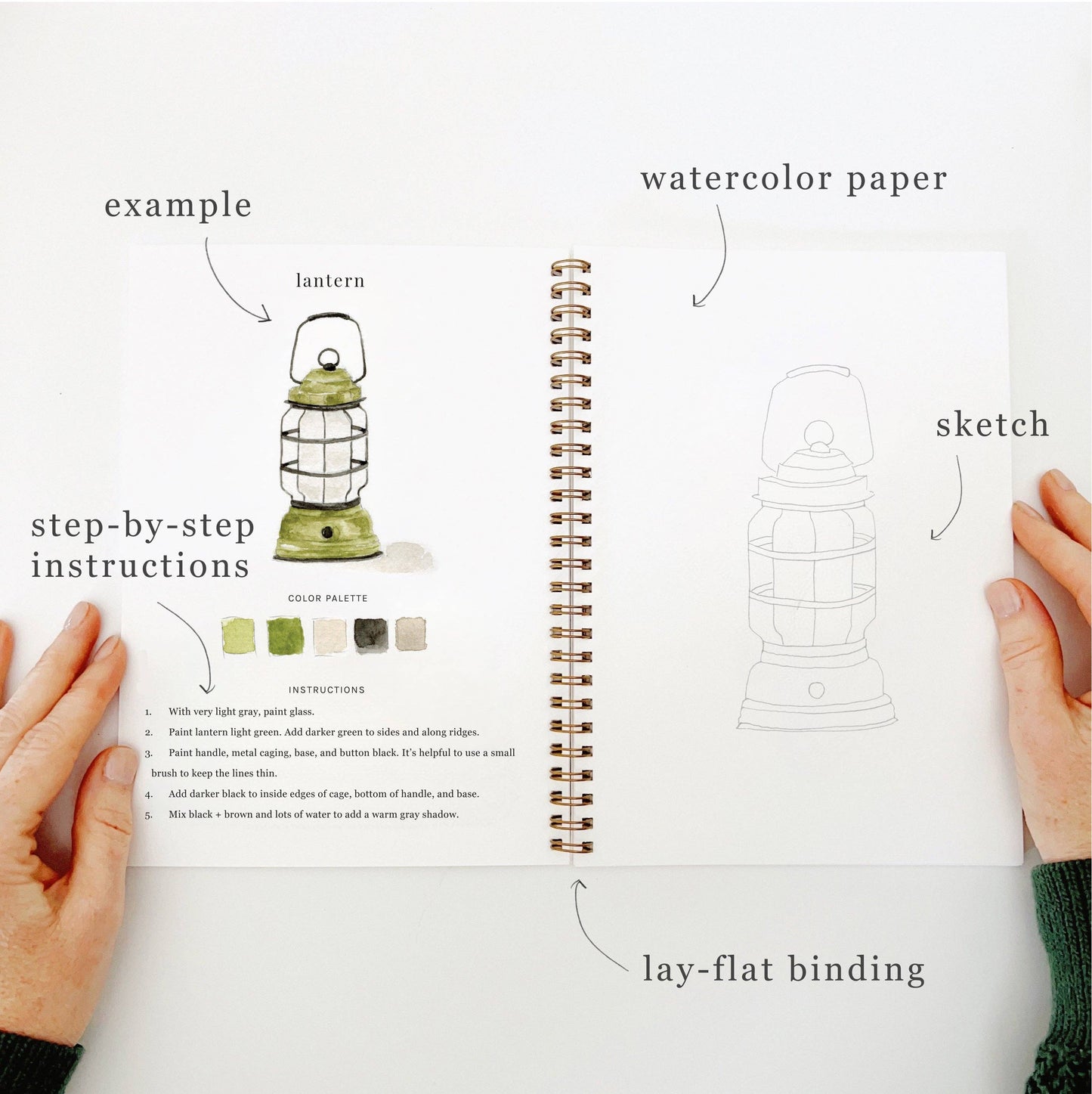 Camping - Watercolour Workbook