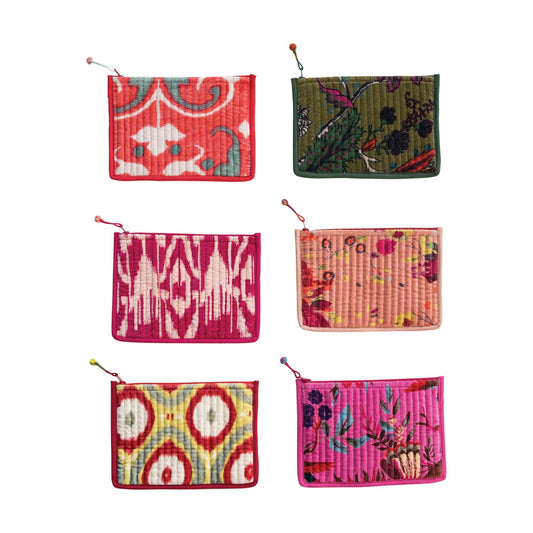 Patterned Velvet Mini Pouch