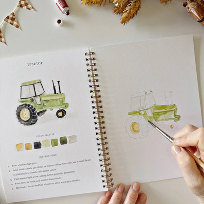 Farm - Watercolour Workbook