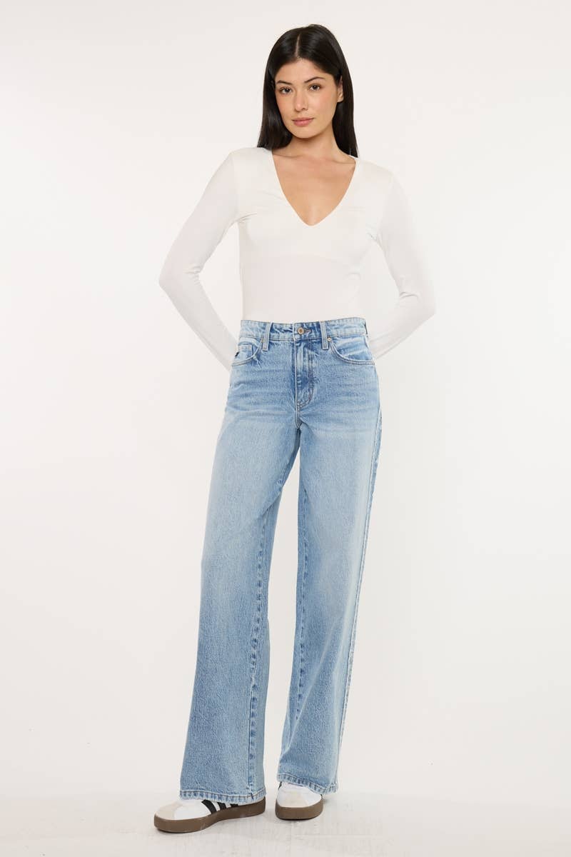 Candice High Rise Frayed Leg Jeans