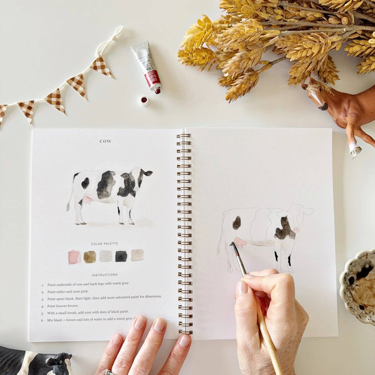 Farm - Watercolour Workbook
