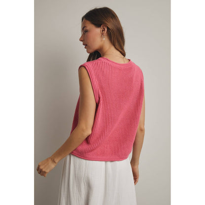 Lily Sleeveless Knit Sweater Top