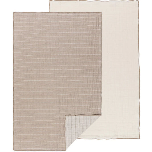 Dove Gray Double Weave Dishtowels - Set of 2