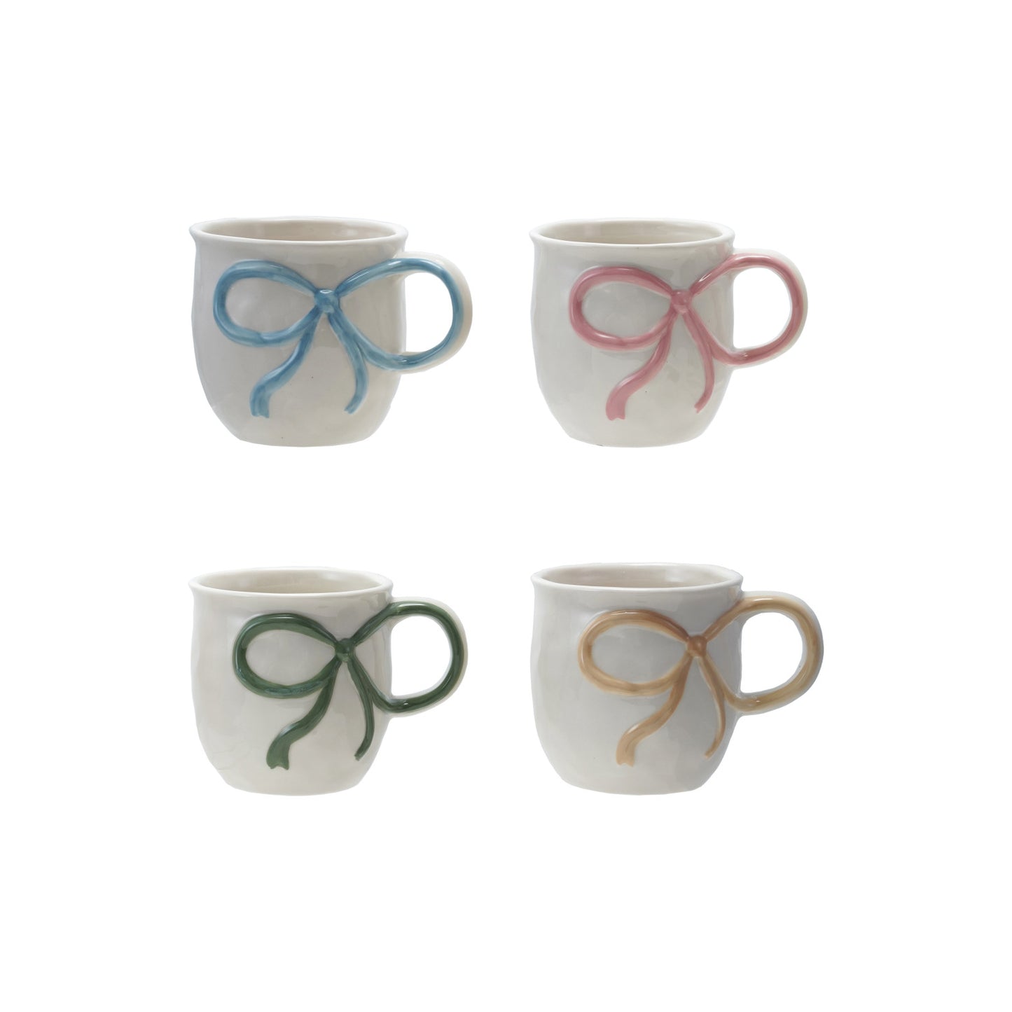 Bow Embelished Mugs