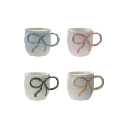Bow Embelished Mugs