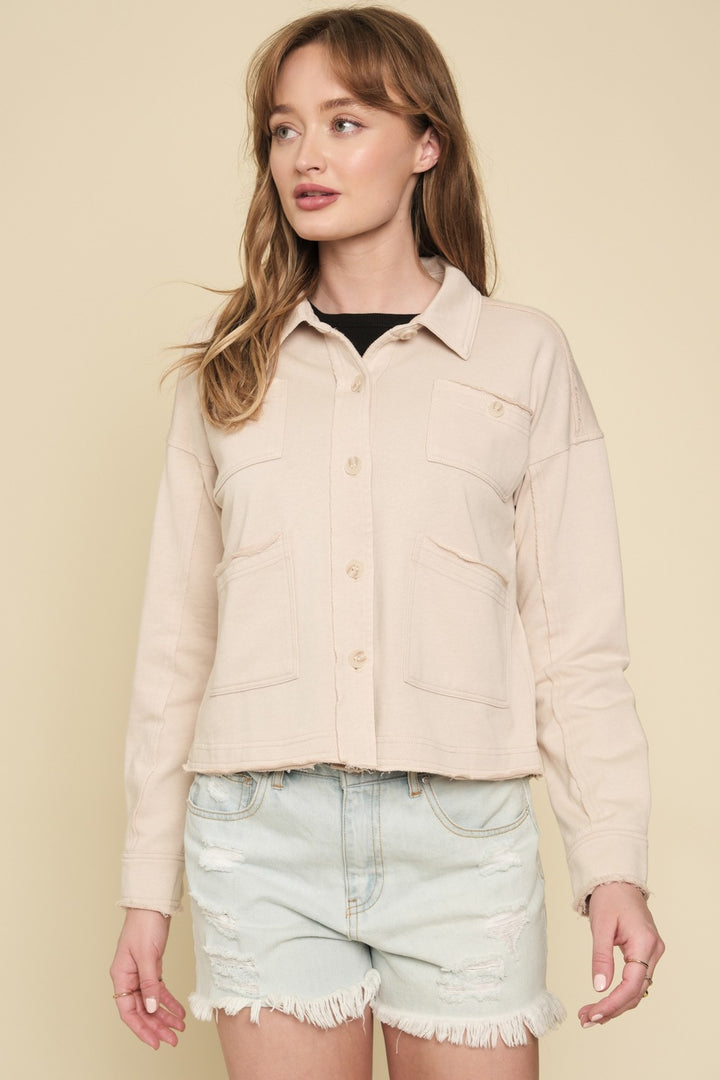Ella Washed French Terry Jacket