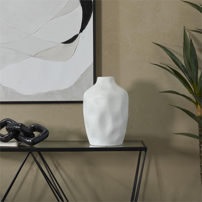 Eve White Ceramic Vase