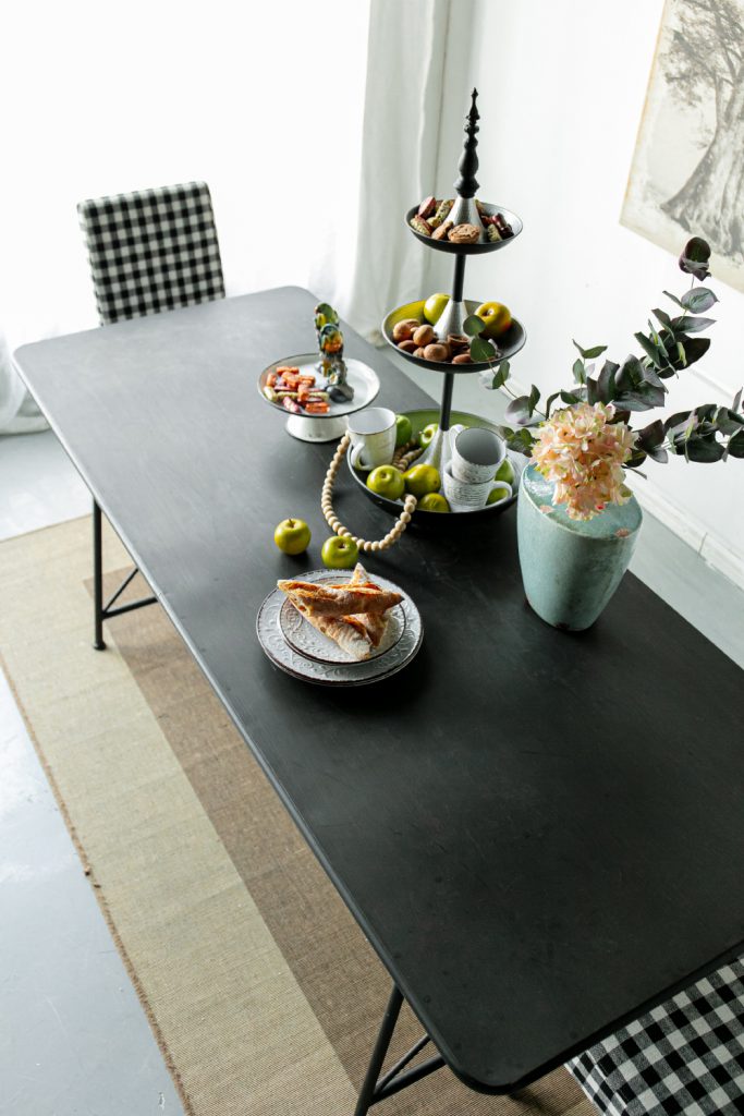 Hammered Metal Tiered Tray