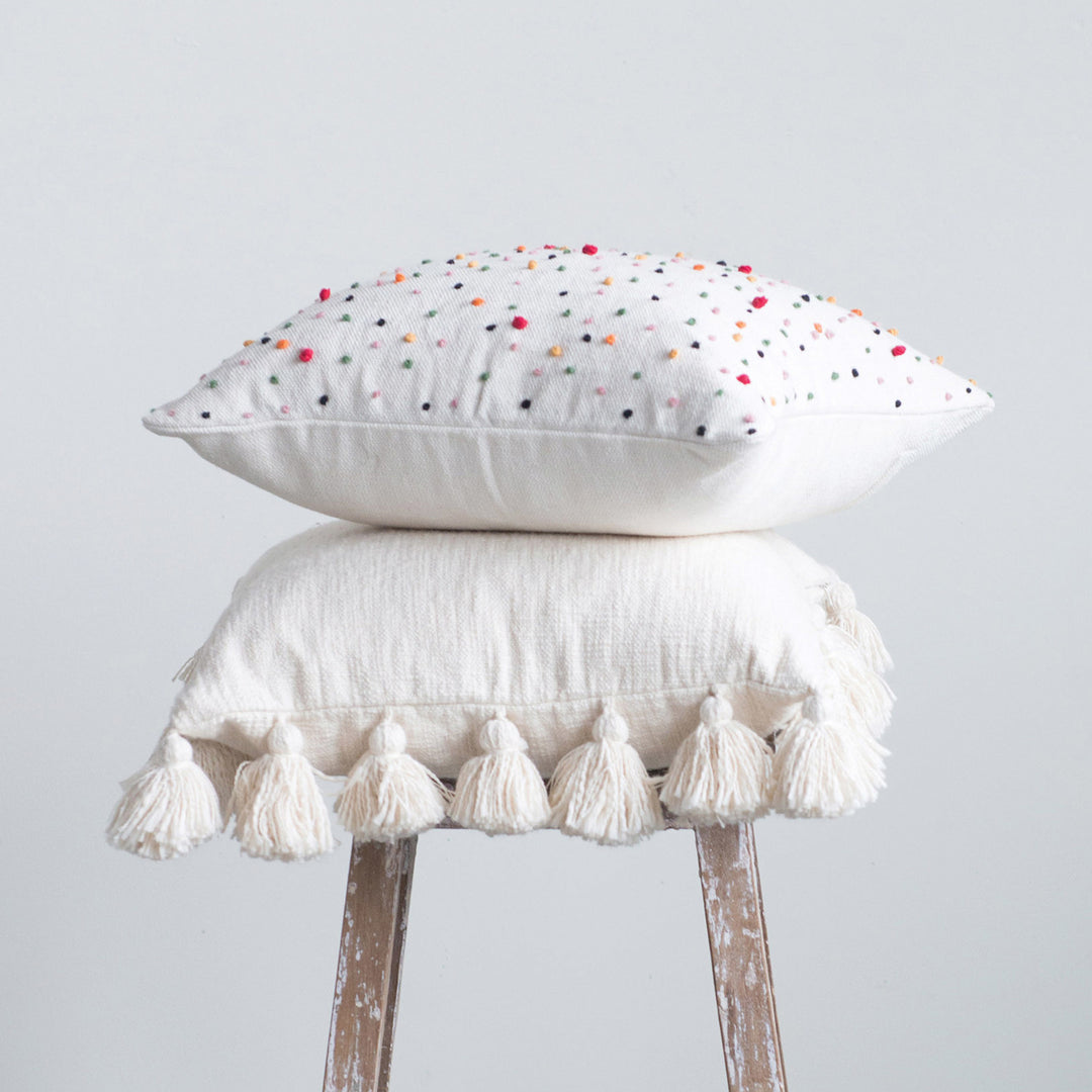 Cream Astrid Slub Pillow