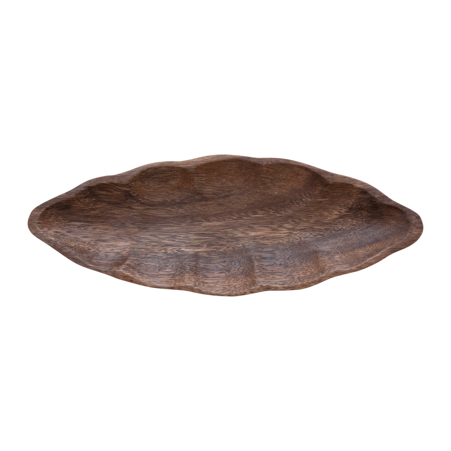 Leaf Shaped Acacia Wood Dish