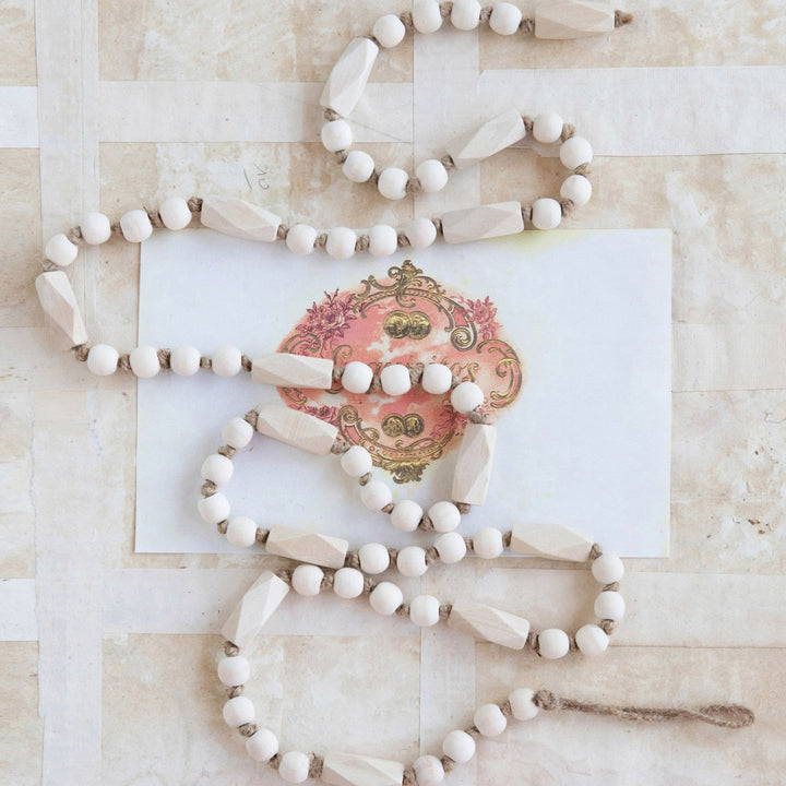 Paulownia Wood Bead Garland
