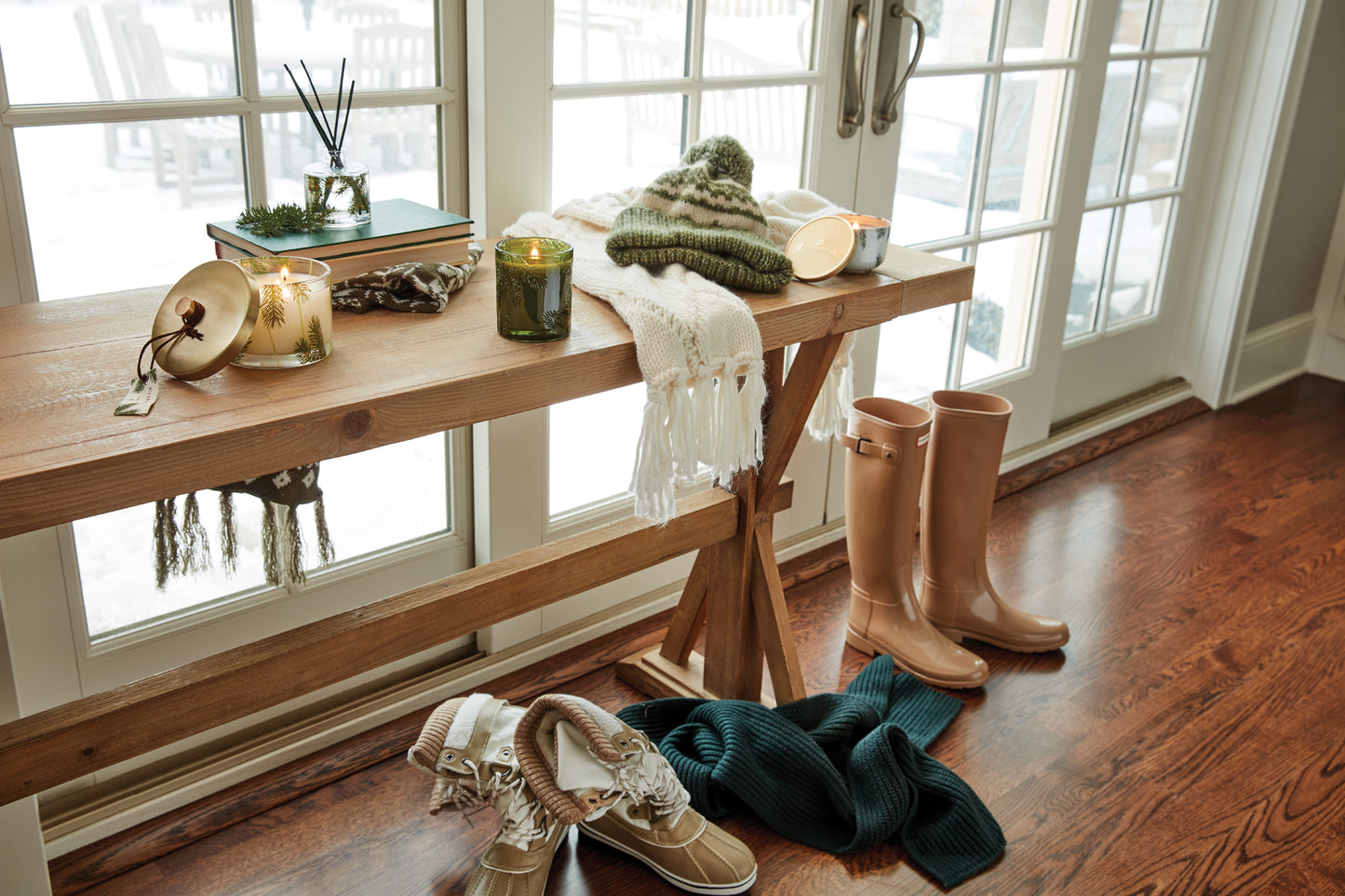 Frasier Fir Green Glass Candle